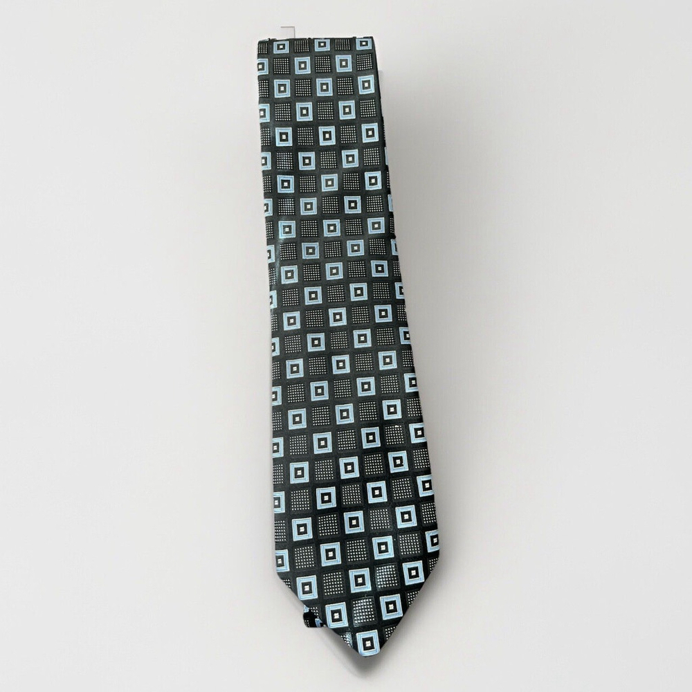 Donald J Trump Signature Collection Silk Neck Tie Blue‎ Gold NEW